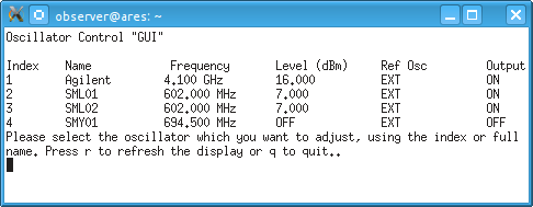 Oscillator GUI